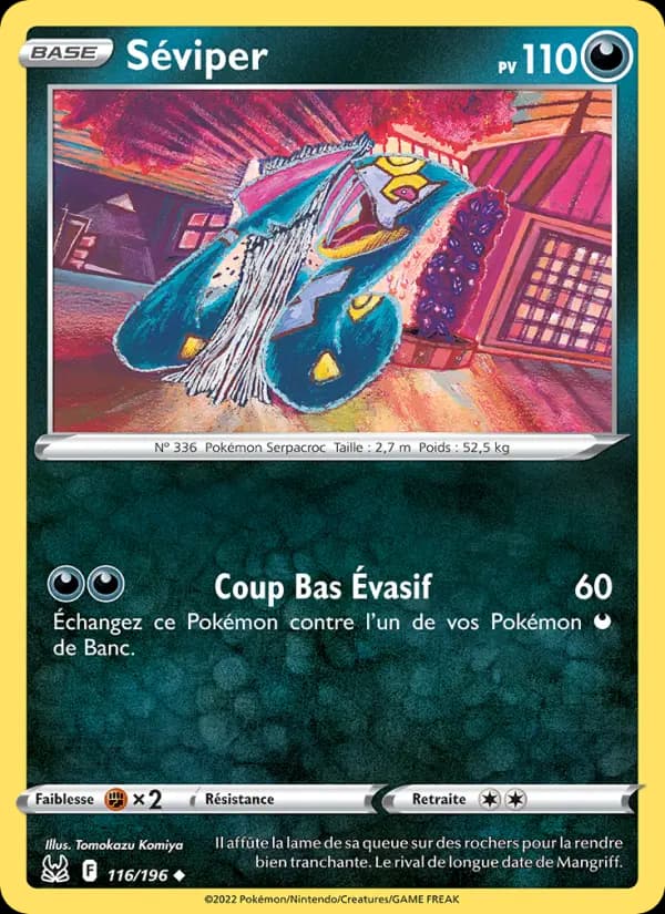 Carte Pokémon Séviper #116 — Origine Perdue