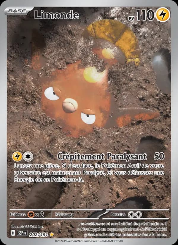 Carte Pokémon Limonde #202 — Étincelles Déferlantes