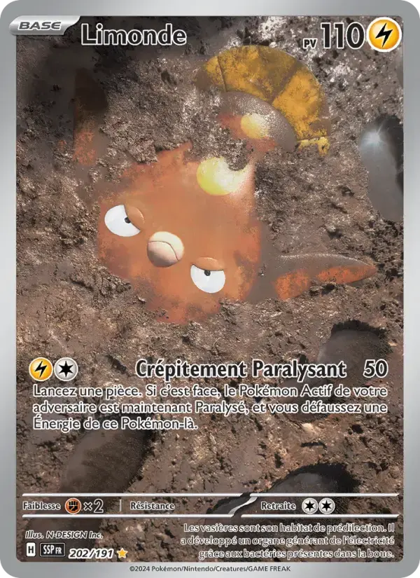 Carte Pokémon Limonde #202 — Étincelles Déferlantes