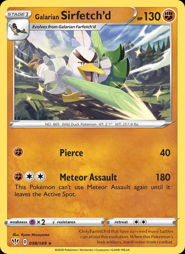 Galarian Sirfetch'd #98 — Darkness Ablaze