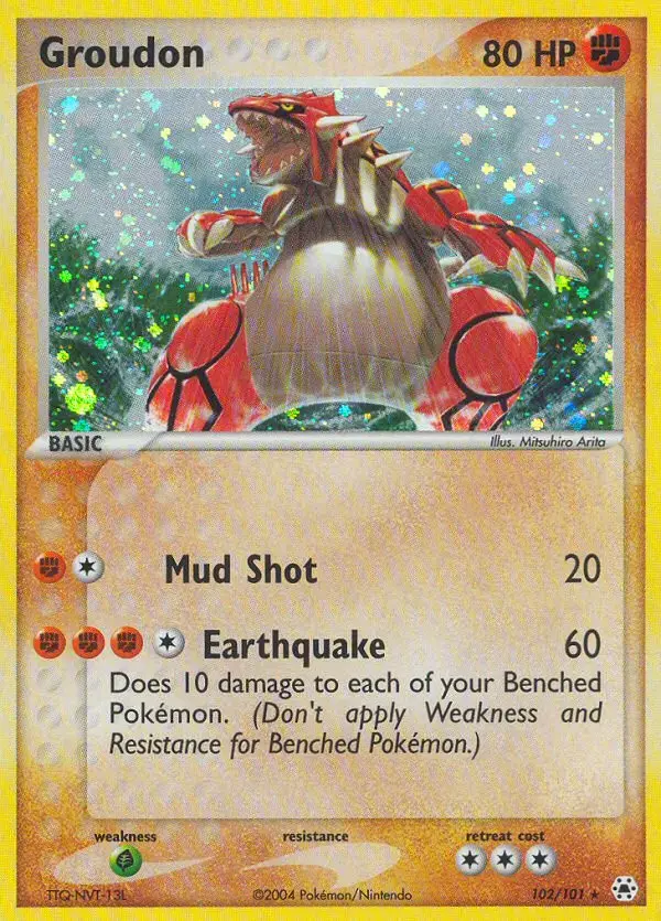 Groudon #102 — Hidden Legends