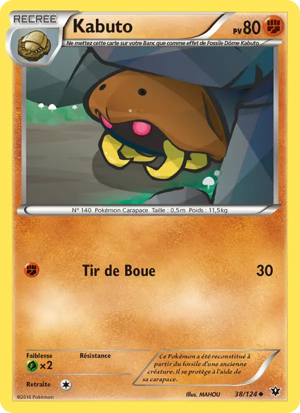 Carte Pokémon Kabuto #38 — Impact des Destins
