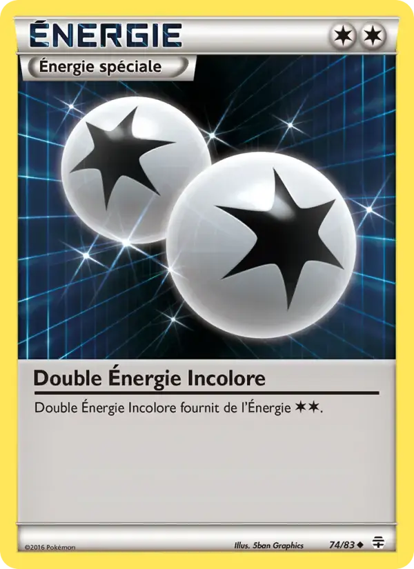 Carte Pokémon Double Énergie Incolore #74 — Générations