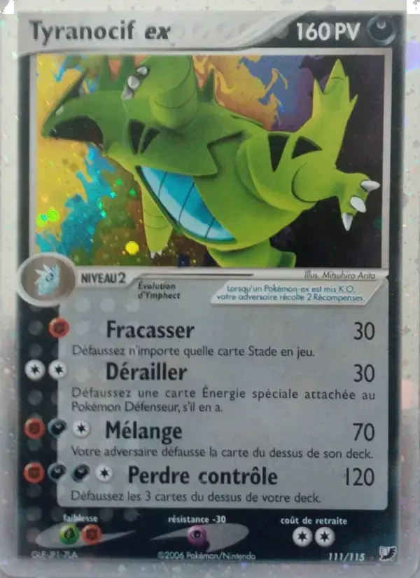 Carte Pokémon Tyranocif ex #111 — Forces Cachées