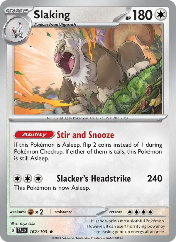 Slaking #162 — Paldea Evolved