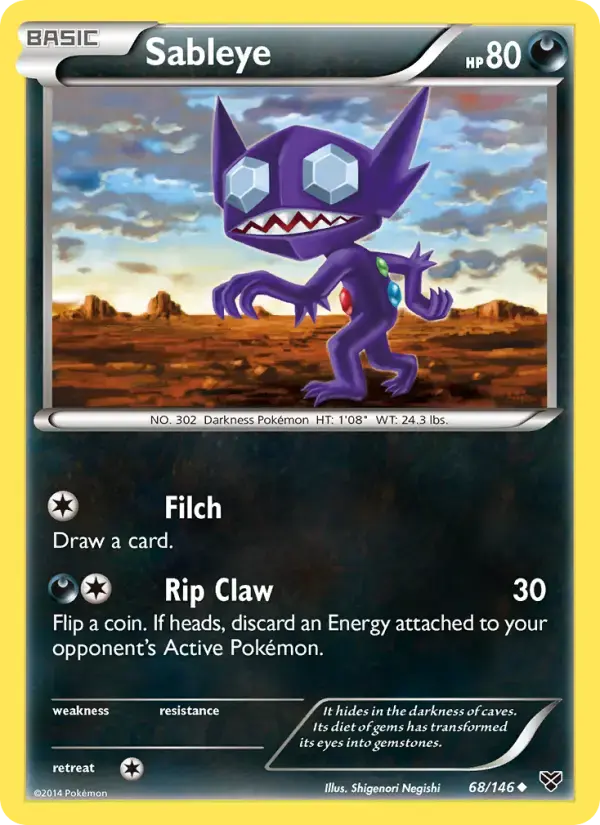 Sableye #68 — XY