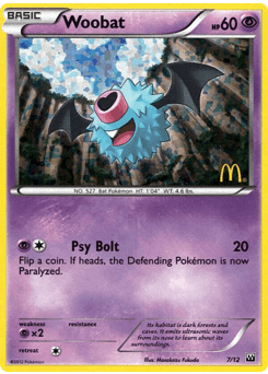 Carte Pokémon Chovsourir #7 — 2012 Promo McDonald's