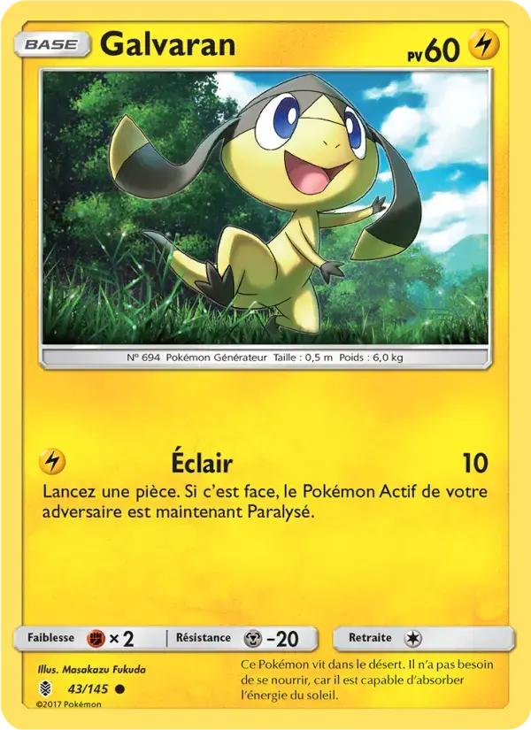 Carte Pokémon Galvaran #43 — Gardiens Ascendants