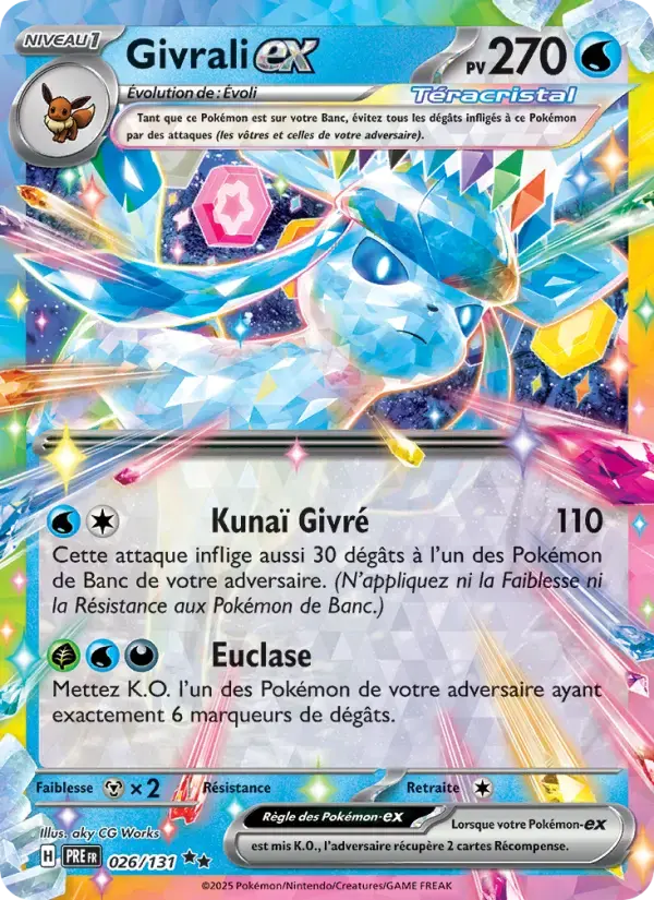Carte Pokémon Givrali-ex #026 — Évolutions Prismatiques