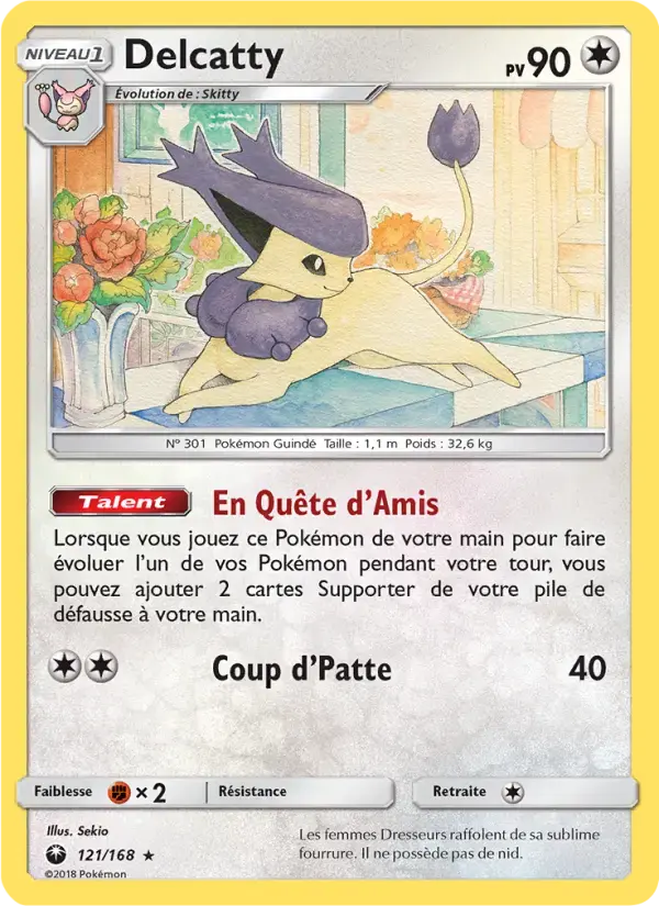 Carte Pokémon Delcatty #121 — Tempête Céleste