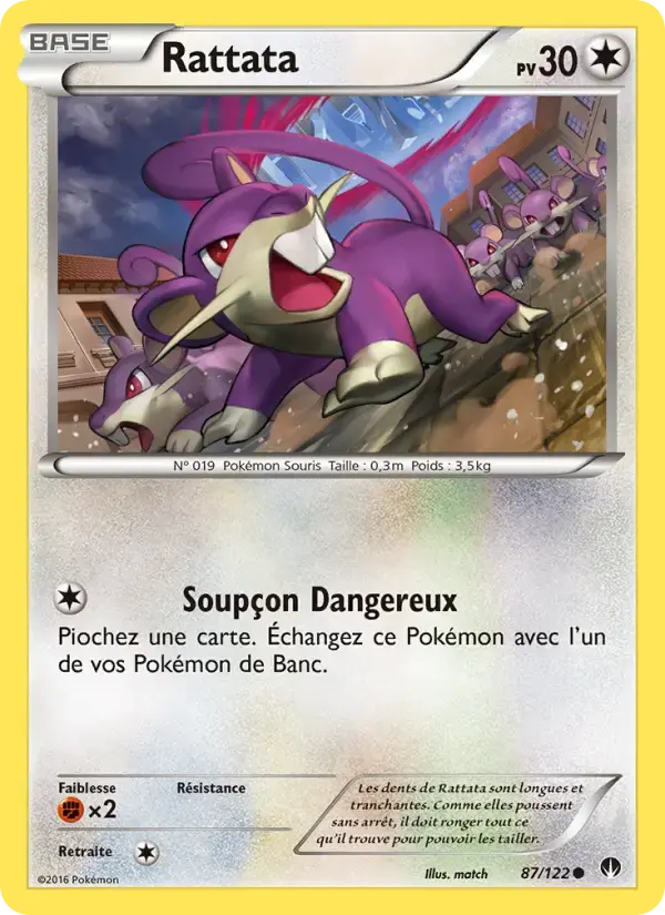 Carte Pokémon Rattata #87 — Rupture Turbo
