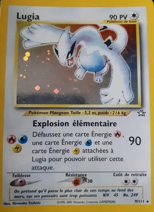 Carte Pokémon Lugia #9 — Neo Genesis