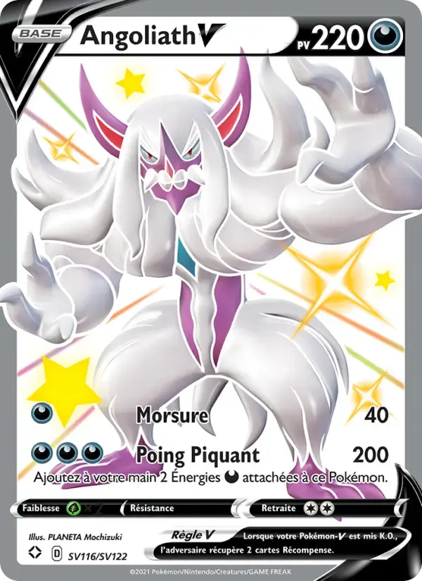 Carte Pokémon Angoliath V #SV116 — Destinées Radieuses