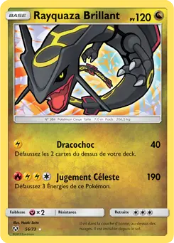 Carte Pokémon Rayquaza Brillant #56 — Légendes Brillantes