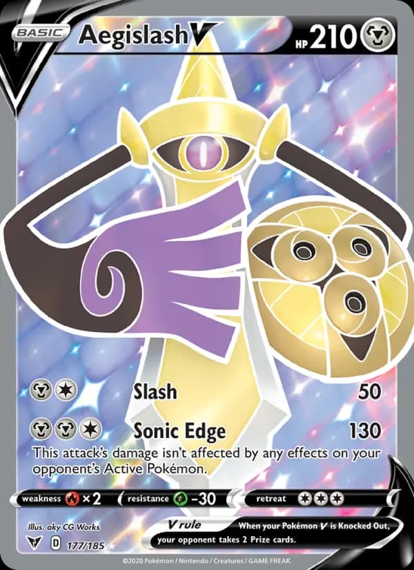 Aegislash V #177 — Vivid Voltage