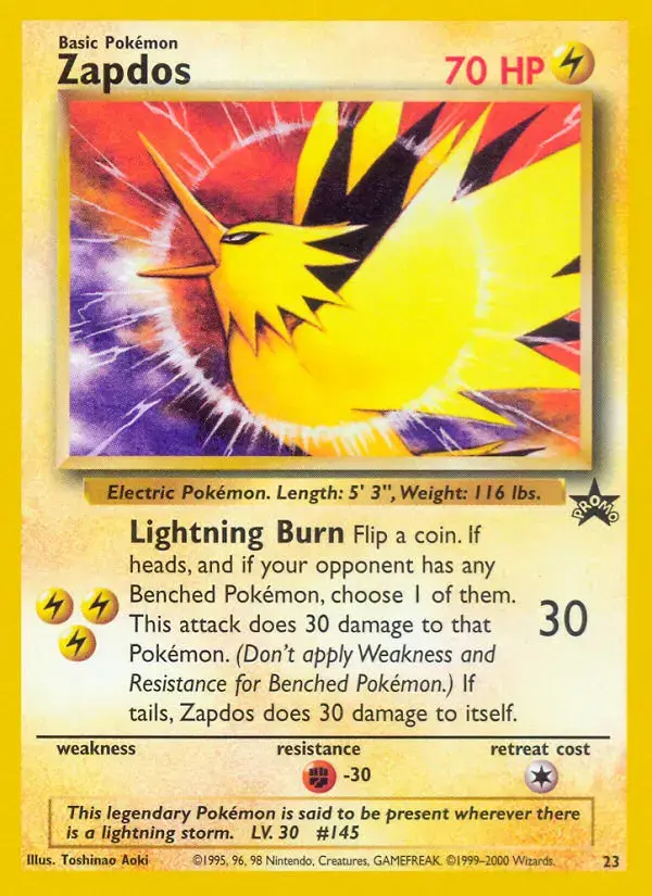 Carte Pokémon Électhor #23 — Promos Wizards