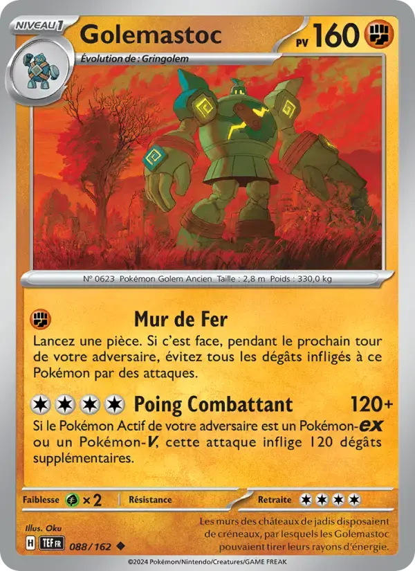 Carte Pokémon Golemastoc #088 — Forces Temporelles