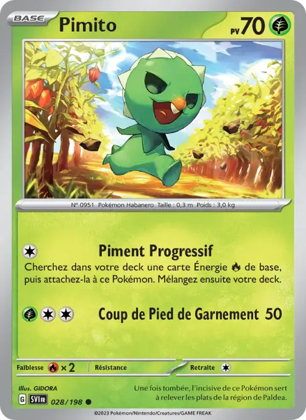 Carte Pokémon Pimito #028 — Écarlate et Violet