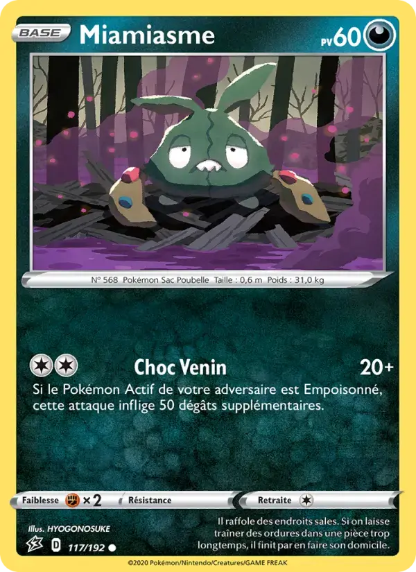 Carte Pokémon Miamiasme #117 — Clash des Rebelles
