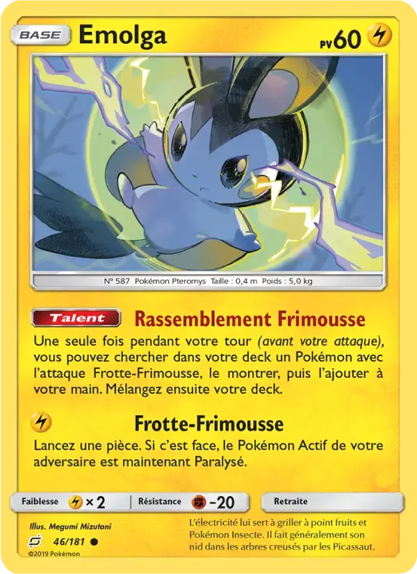 Carte Pokémon Emolga #46 — Duo de Choc