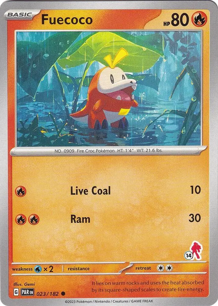 Carte Pokémon Fuecoco #Armarouge 14 — Académie de Combat 2024