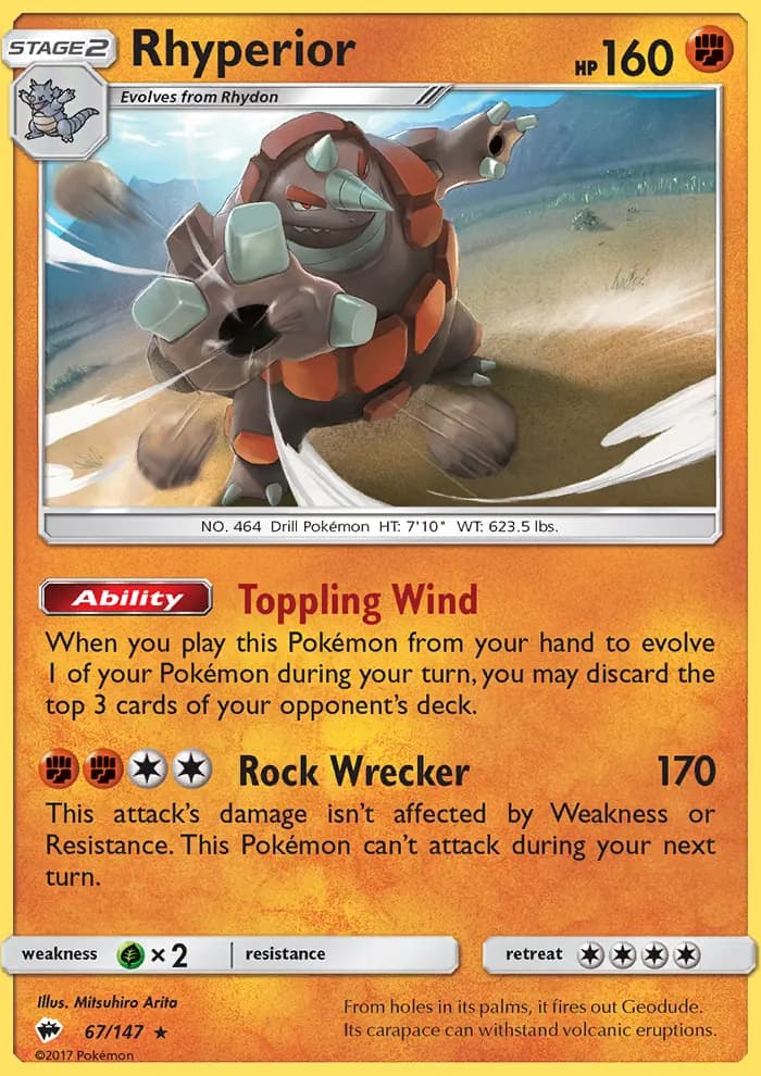 Rhyperior #67 — Burning Shadows