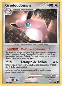Carte Pokémon Grodoudou #32 — Duels au Sommet