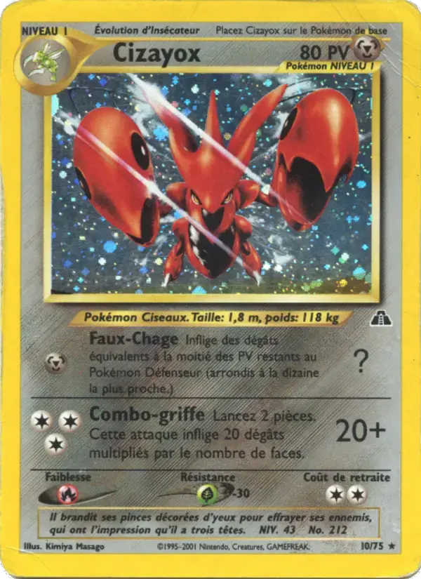 Carte Pokémon Cizayox #10 — Neo Discovery