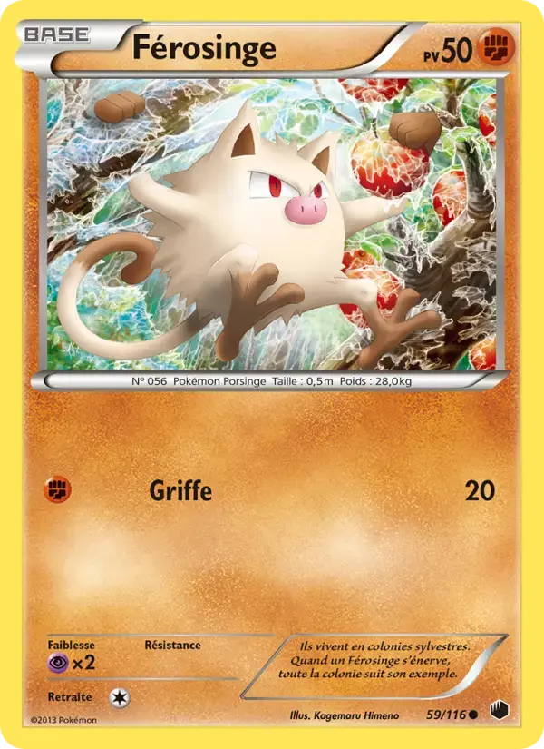 Carte Pokémon Férosinge #59 — Glaciation Plasma