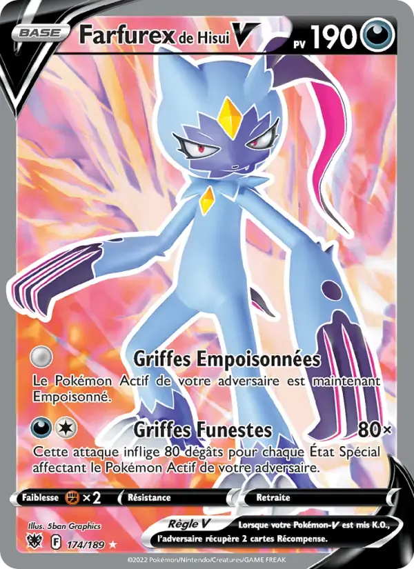 Carte Pokémon Farfurex de Hisui V #174 — Astres Radieux