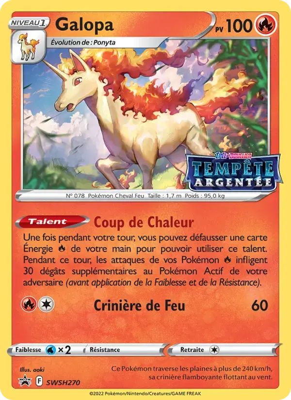 Carte Pokémon Galopa #SWSH270 — Promos Épée et Bouclier
