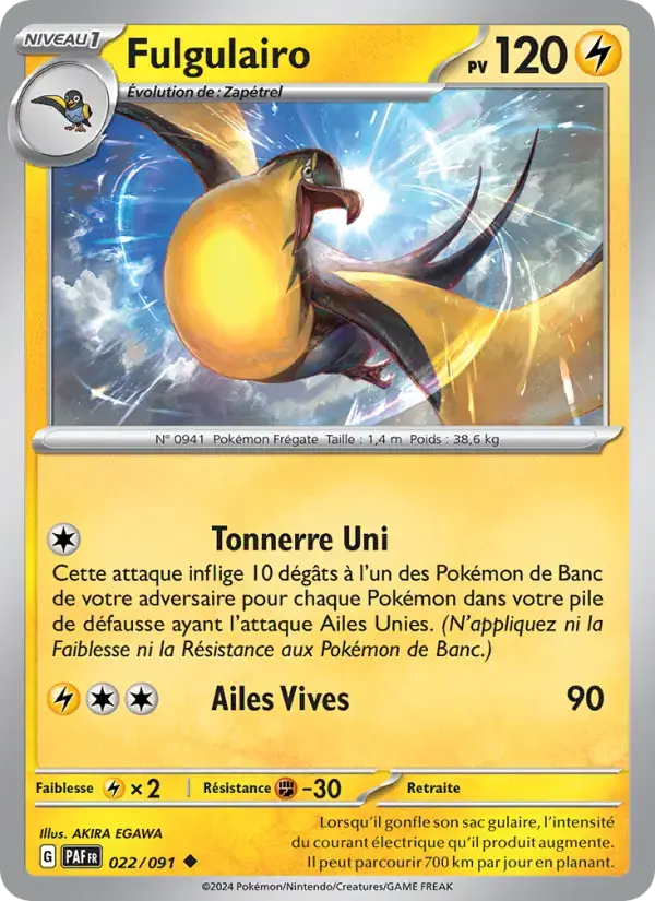 Carte Pokémon Fulgulairo #022 — Destinées de Paldea