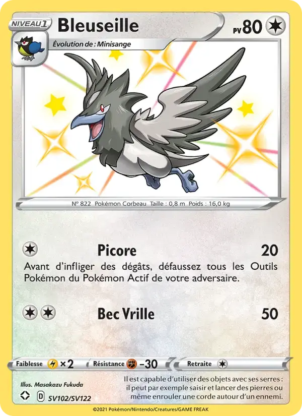 Carte Pokémon Bleuseille #SV102 — Destinées Radieuses