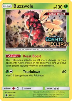 Buzzwole #SM218 — Sun & Moon Promos