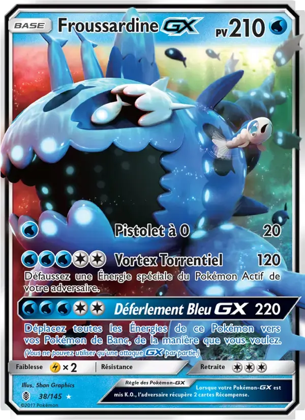 Carte Pokémon Froussardine GX #38 — Gardiens Ascendants