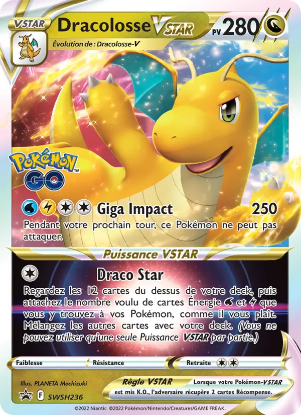 Carte Pokémon Dracolosse VSTAR #SWSH236 — Promos Épée et Bouclier