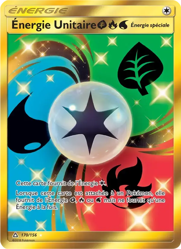 Carte Pokémon Énergie Unitaire GrassFireWater #170 — Ultra-Prisme