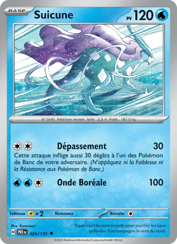 Carte Pokémon Suicune #024 — Évolutions Prismatiques