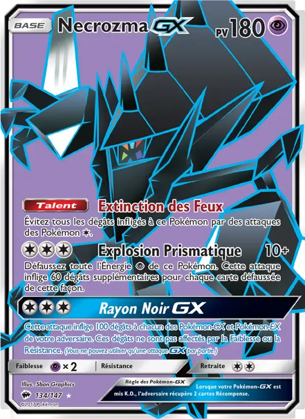 Carte Pokémon Necrozma GX #134 — Ombres Ardentes
