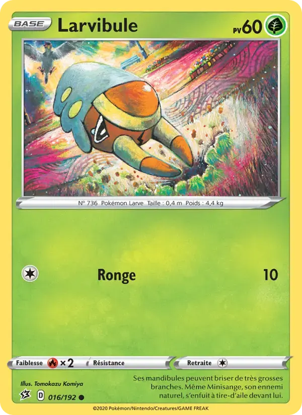 Carte Pokémon Larvibule #16 — Clash des Rebelles
