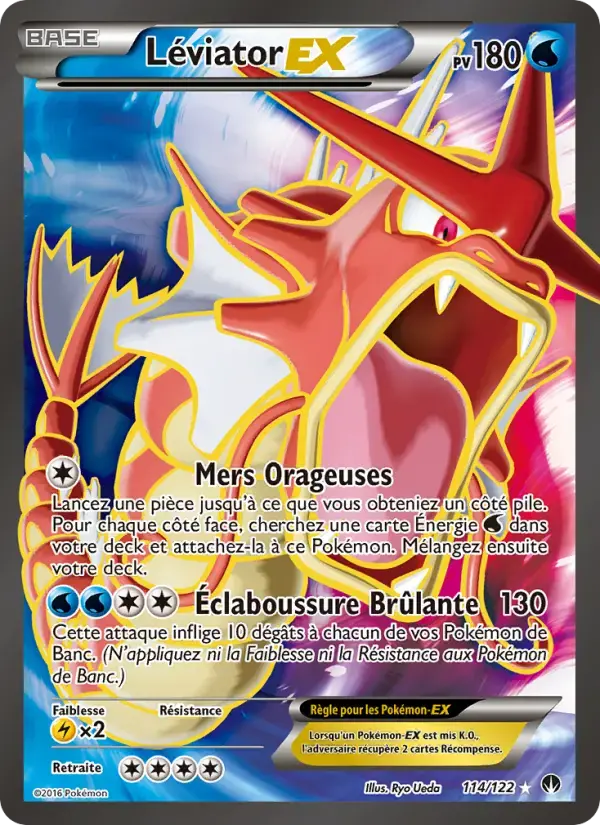 Carte Pokémon Léviator EX #114 — Rupture Turbo