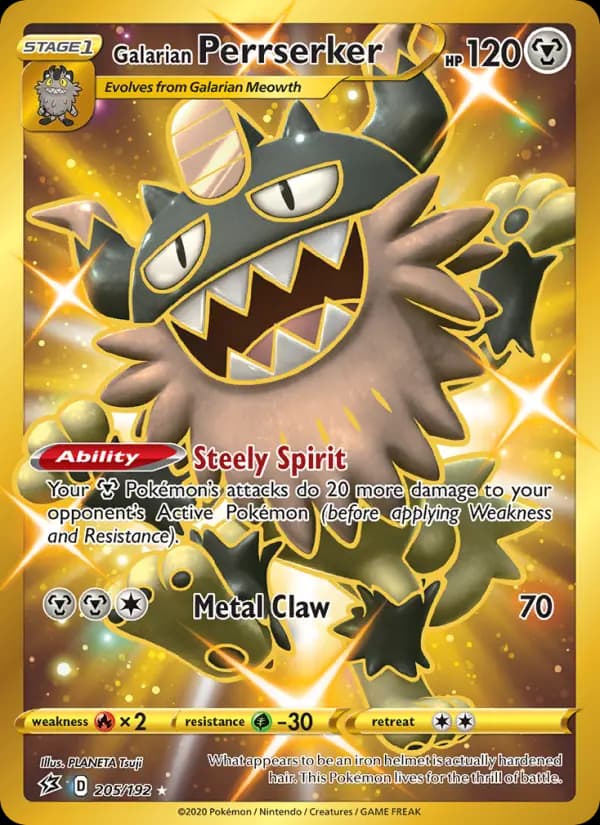 Galarian Perrserker #205 — Rebel Clash