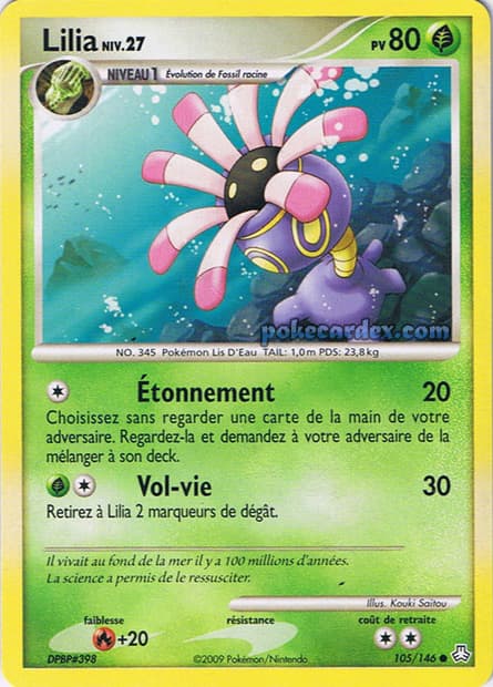 Carte Pokémon Lilia #105 — Éveil des Légendes