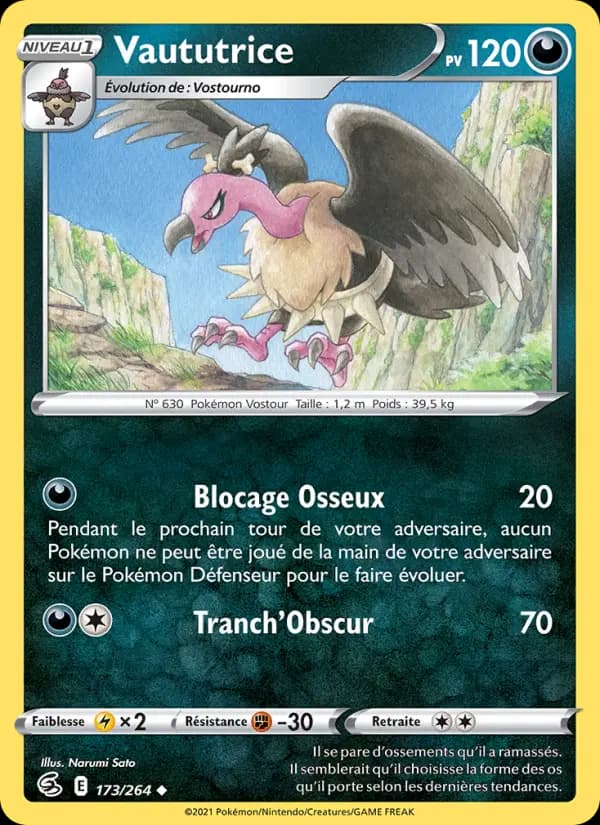 Carte Pokémon Vaututrice #173 — Poing de Fusion