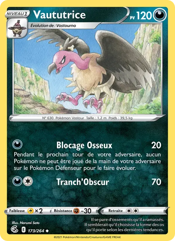 Carte Pokémon Vaututrice #173 — Poing de Fusion