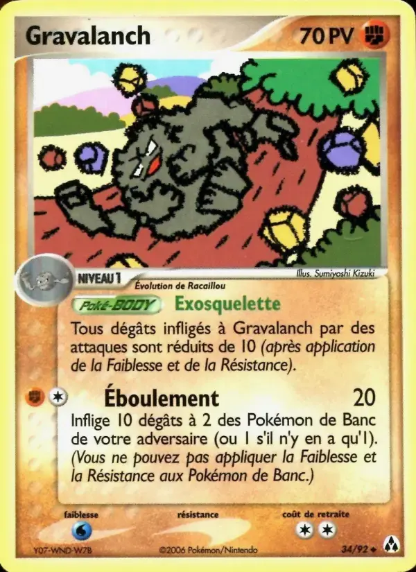 Carte Pokémon Gravalanch #34 — Créateurs de Légendes
