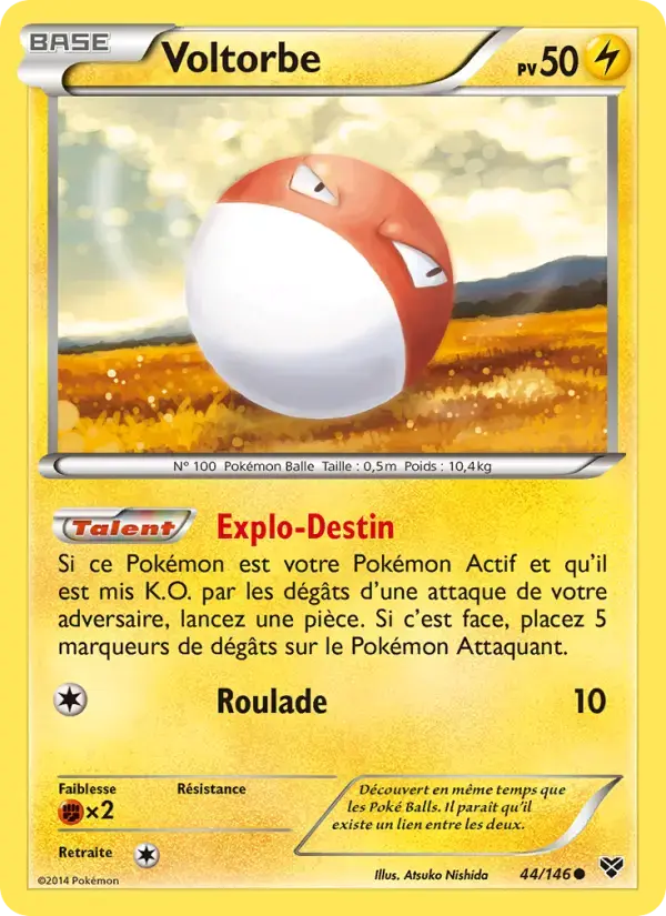 Carte Pokémon Voltorbe #44 — XY