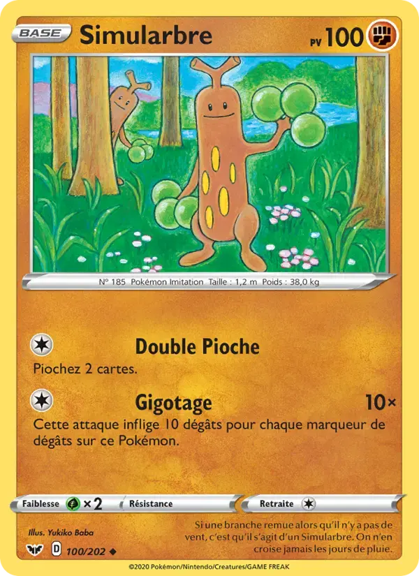 Carte Pokémon Simularbre #100 — Épée et Bouclier