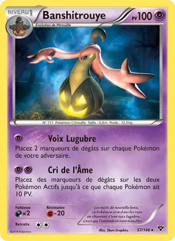 Carte Pokémon Banshitrouye #57 — XY