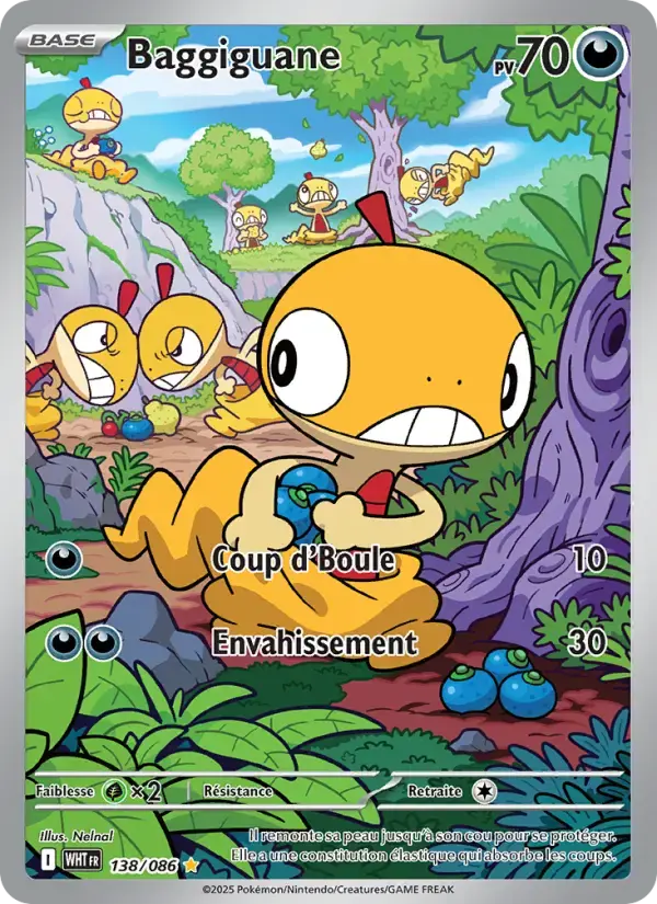 Carte Pokémon Baggiguane #138 — Flamme Blanche